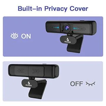 NexiGo N650 2K QHD Webcam with Digital Zoom & Privacy Cover