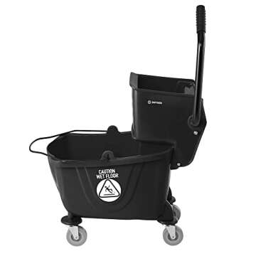 Dryser Commercial Mop Bucket with Side Press Wringer, 26 Quart