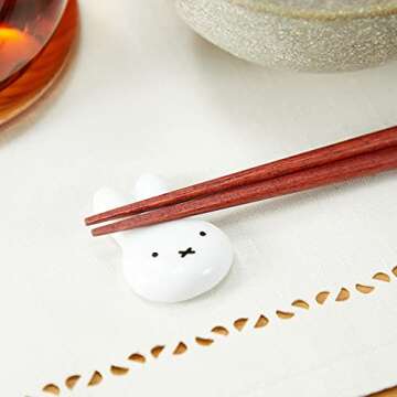 Dick Bruna Miffy Face Miffy Chopsticks Rest Standard, White 209533