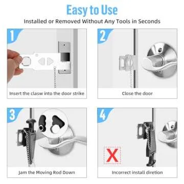 TOWODE Portable Door Lock & Alarm - Ultimate Security Kit