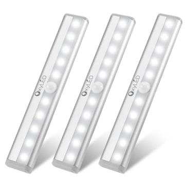 OxyLED Motion Sensor Lights Under Cabinet Lights Battery Operated 10 Led Wireless Indoor Motion Sens...