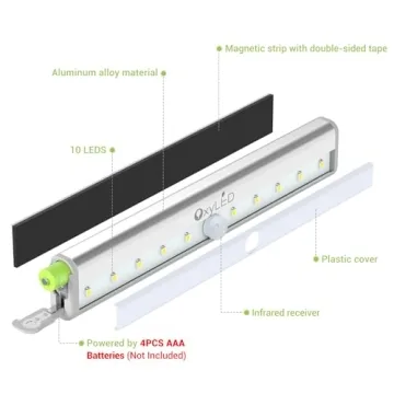 OxyLED Motion Sensor LED Lights Convenient Home Lighting