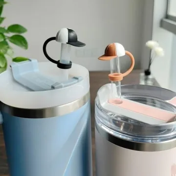 Silicone Baseball Cap Straw Covers for Stanley Tumblers