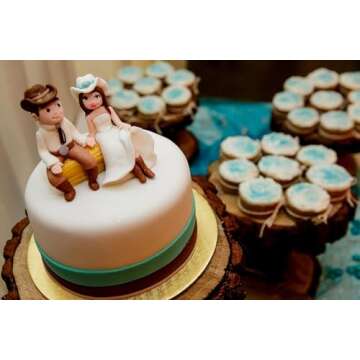 WANBAO Gold Cake Boards - 8 Inch Durable Baking Circles