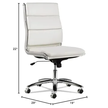 Alera Neratoli Mid-Back Slim Faux Leather Office Chair