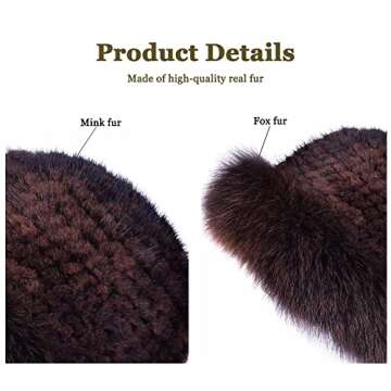 Tilepnic Winter Hats for Women - Luxe Russian Fur Hat