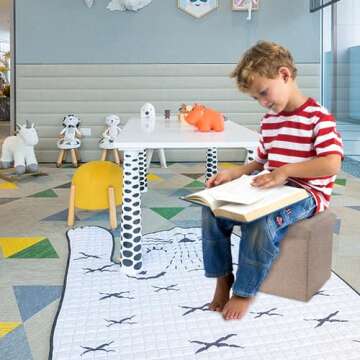 WoneNice Folding Storage Ottoman, Versatile Space-Saving Storage Cube Box with Memory Foam Seat, Max Load 100 kg Linen Beige 12 x 12 x 12 Inch