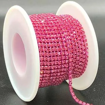 Towenm Rhinestone Chain 10 Yards 2mm SS6 Stunning Craft Supplies