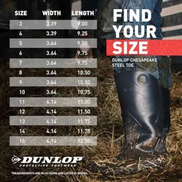 DUNLOP Protective Footwear, Chesapeake Steel Toe, 100% Waterproof, Lightweight, Industrial and Construction PVC Boots, Slip Resistant, 8677677.11, Size 11 US, Black