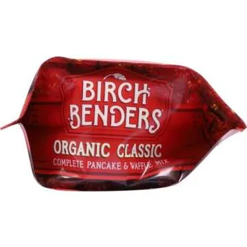 Organic Pancake and Waffle Mix, Classic Recipe by Birch Benders, Whole Grain, Non-GMO, Just Add Water, 16oz (Packaging may vary)