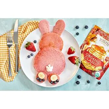 Organic Pancake and Waffle Mix, Classic Recipe by Birch Benders, Whole Grain, Non-GMO, Just Add Water, 16oz (Packaging may vary)