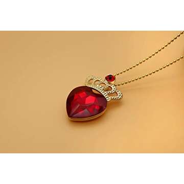 Descendants 4 Gold Tiara Jewelry Set for Evie Fans