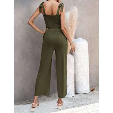 Stylish ZESICA Women's Summer Spaghetti Strap Jumpsuit