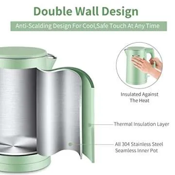 MEISON Electric Kettle - 1.7L Stainless Steel Boiling Solution