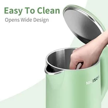 MEISON Electric Kettle - 1.7L Stainless Steel Boiling Solution
