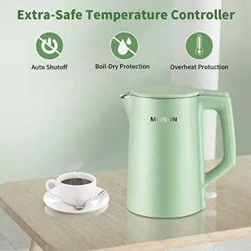 MEISON Electric Kettle - 1.7L Stainless Steel Boiling Solution