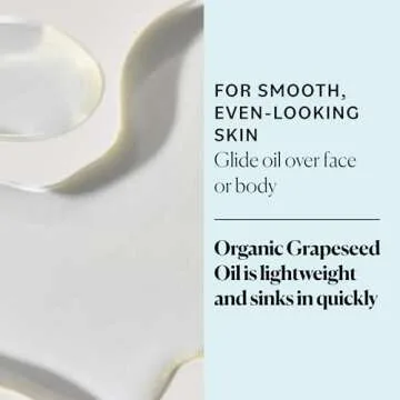 Sky Organics Grapeseed Oil: Pure & Cold-Pressed Skin Oil