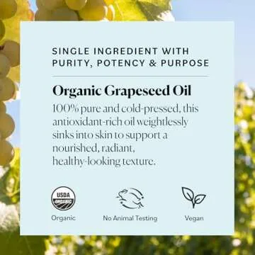 Sky Organics Grapeseed Oil: Pure & Cold-Pressed Skin Oil