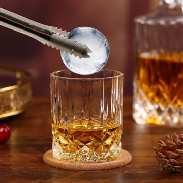 Premium Whiskey Glasses & Ice Ball Molds Set - Unique Gift