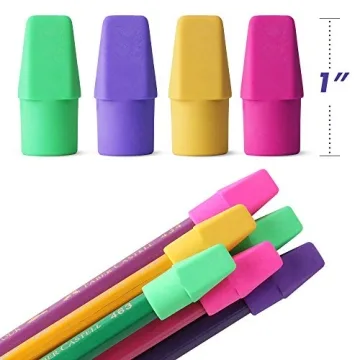 Mr. Pen Colorful Pencil Top Erasers 120 Pack - Durable & Fun