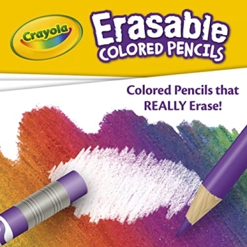 Crayola Erasable Colored Pencils for Kids, 24ct
