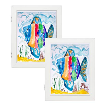 Golden State Art, Kids Art Frames Front Opening Holds 50 Pack, Kids Artwork Frames Changeable 8.5X11...