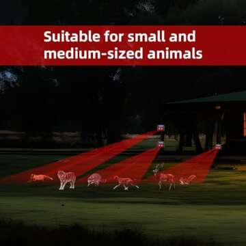 8 Pack Solar Animal Repellent for Yard & Farm Safety