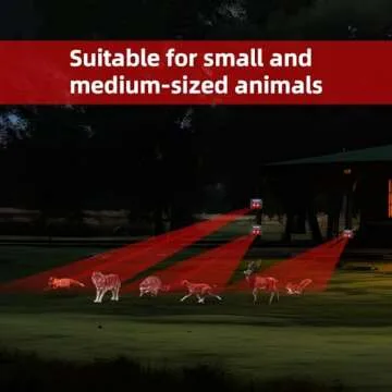 8 Pack Solar Animal Repellent for Yard & Farm Safety