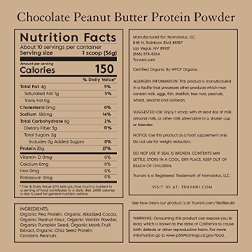 Truvani Plant-Based Protein Powder in Chocolate Flavor | High Quality