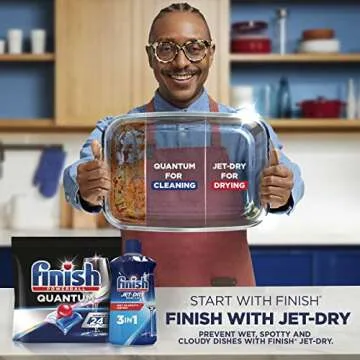 Finish Jet Dry Rinse Aid 8.45 Ounce for Spotless Shine