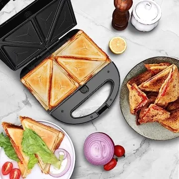 Aigostar 3-in-1 Sandwich Maker for Quick Meals