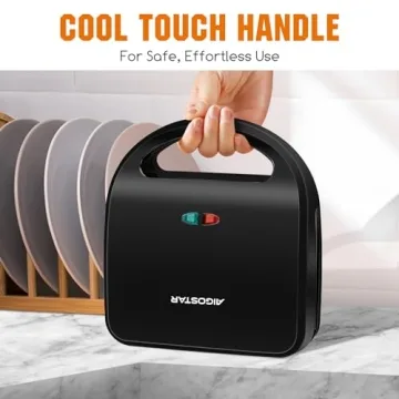 Aigostar 3-in-1 Sandwich Maker for Quick Meals