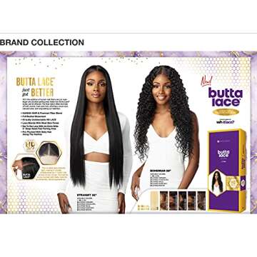Sensationnel Human Hair Blend HD Lace Front Wig Butta Lace Bohemian 28" (2)