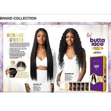 Sensationnel Human Hair Blend HD Lace Front Wig Butta Lace Bohemian 28" (2)