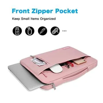 MOSISO 360 Protective Laptop Sleeve Compatible with MacBook Air/Pro, 13-13.3 inch Notebook, Compatib...