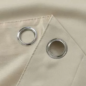 GYROHOME Faux Silk Blackout Curtains for Elegant Living Spaces