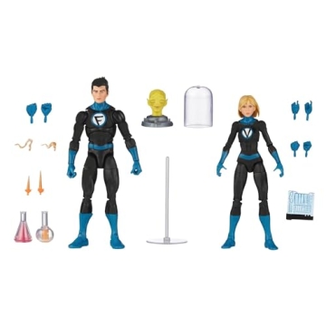 Marvel Legends Series Fantastic Four Franklin Richards and Valeria Richards Action Figures