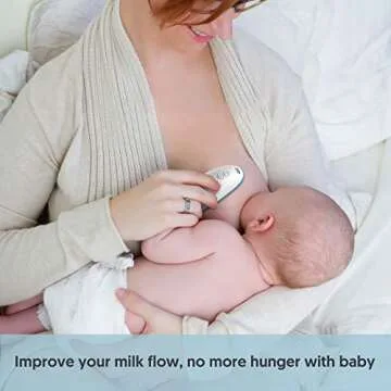 Bellababy Heat+Vibration Lactation Massager (1 Pc),Relieve Ducts Clog,Mastitis,Engorgement and Pain,Increase Milk Flow,6 Modes of Vibration,3 Levles of Heat.