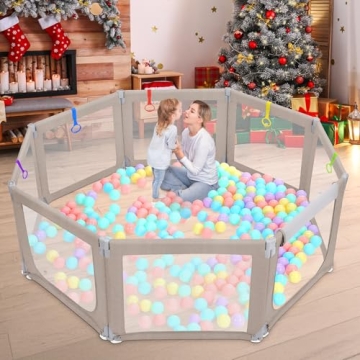 Dripex Foldable Baby Playpen for Safe Play Anytime