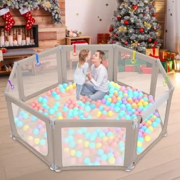Dripex Foldable Baby Playpen for Safe Play Anytime