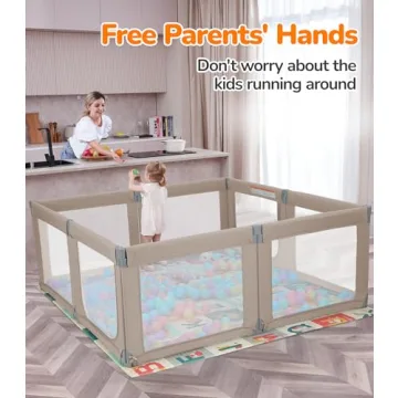 Dripex Foldable Baby Playpen for Safe Play Anytime