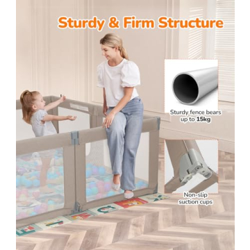 Dripex Foldable Baby Playpen for Safe Play Anytime