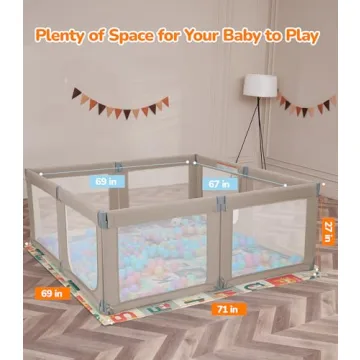 Dripex Foldable Baby Playpen for Safe Play Anytime