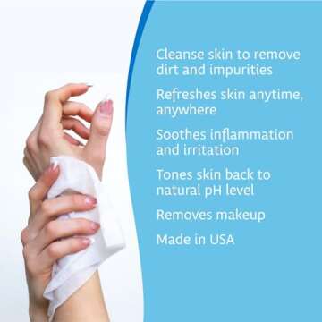 The Pharma-C Company Witch Hazel Wipes [40 Wipes] - Daily Toner & Astringent Cleansing Cloths For Face