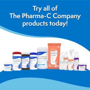 The Pharma-C Company Witch Hazel Wipes [40 Wipes] - Daily Toner & Astringent Cleansing Cloths For Face