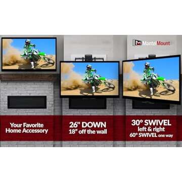 MM700 Fireplace TV Mount for 50-90" TVs - Full Motion Adjustability