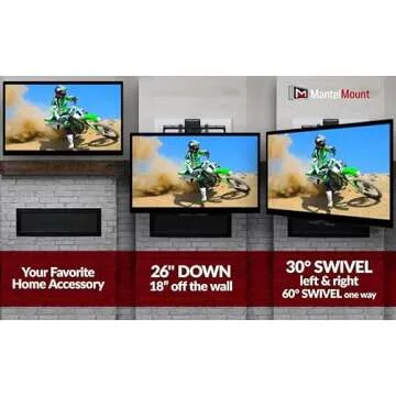 MM700 Fireplace TV Mount for 50-90" TVs - Full Motion Adjustability