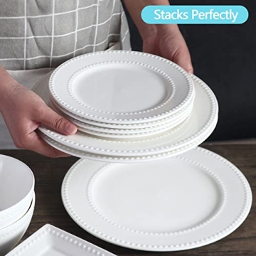 Elegant Wareland Embossed Salad Plates Set of 4