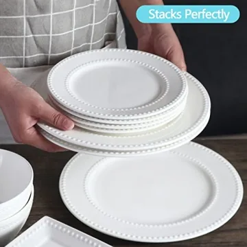 Elegant Wareland Embossed Salad Plates Set of 4