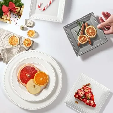 Elegant Wareland Embossed Salad Plates Set of 4